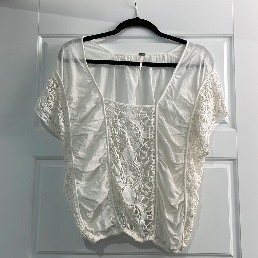 Free People Embroidered Top